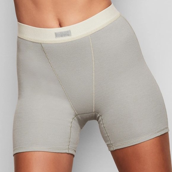 SKIMS Pants - SKIMS Cotton Rib Boxers in Mineral